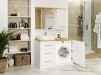 Мебель для ванной комнаты Misty Респект 120 L, под стиральную машину
