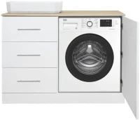 Мебель для ванной комнаты Misty Респект 120 L, под стиральную машину