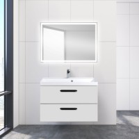Тумба под раковину BelBagno Aurora 80 bianco lucido