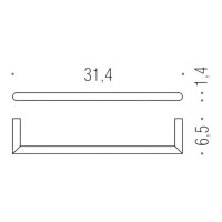 Полотенцедержатель Colombo Design Mini B4009.GM матовый графит