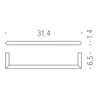 Полотенцедержатель Colombo Design Mini B4009.GM матовый графит Полотенцедержатель Colombo Design Mini B4009.GM матовый графит