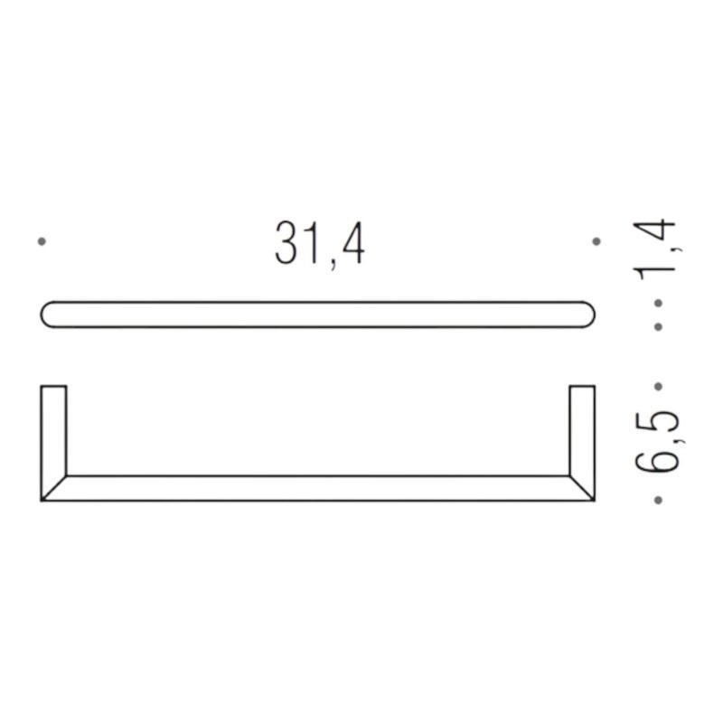 Полотенцедержатель Colombo Design Mini B4009.GM матовый графит