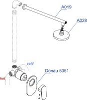 Душевой комплект Wasserkraft A12028