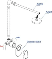 Душевой комплект Wasserkraft A12028