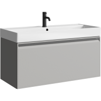 Тумба под раковину без столешницы Aqwella Pure 100 серый туман Тумба под раковину без столешницы Aqwella Pure 100 серый туман