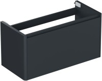 Тумба под раковину со столешницей Allen Brau Gravity 100 1 ящик, матовый антрацит, столешница белая