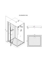Душевая кабина Esbano Raspa 119 110x90x215 Душевая кабина Esbano Raspa 119 110x90x215