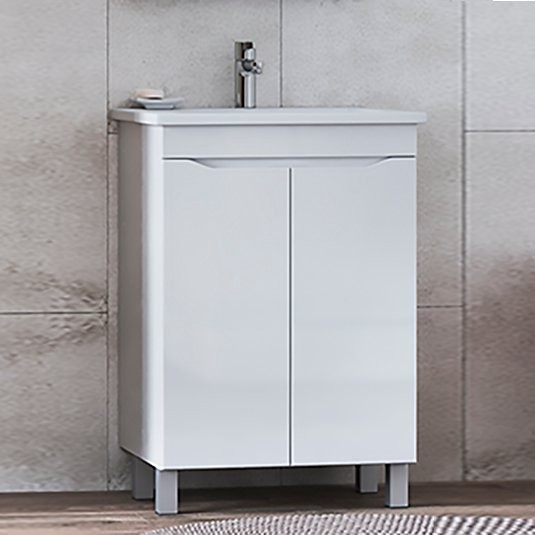 Тумба под раковину Vigo Grani 60 напольная, 2 дверцы, белая