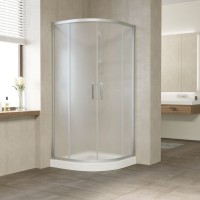 Душевой уголок Vegas Glass ZS 110 07 10 профиль матовый хром, стекло сатин