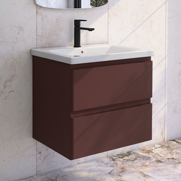 Тумба под раковину без столешницы Caprigo Forte 65 подвесная, шоколад