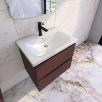 Тумба под раковину без столешницы Caprigo Forte 65 подвесная, шоколад