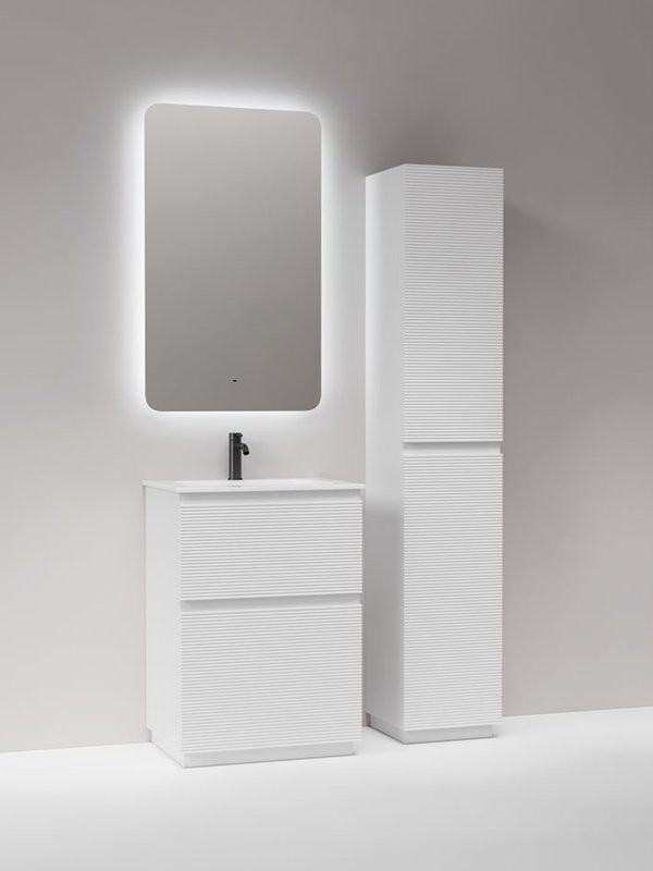 Мебель для ванной комнаты Sancos Folk Floor 60 напольная, bianco, раковина CN7011