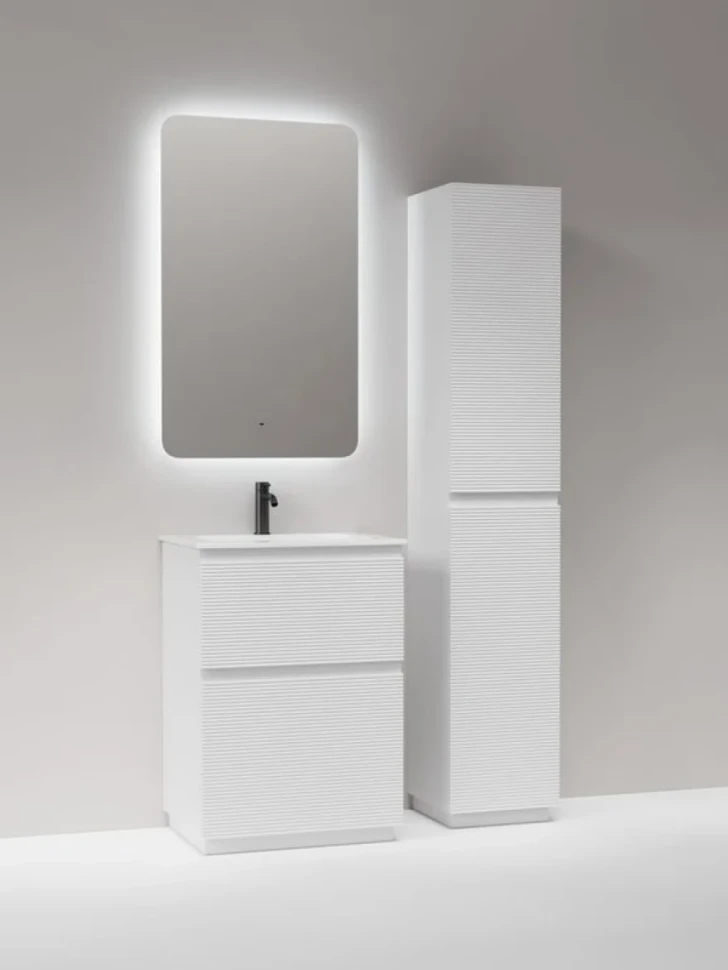 Мебель для ванной комнаты Sancos Folk Floor 60 напольная, bianco, раковина CN7011
