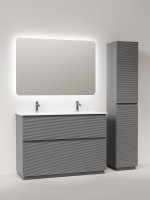 Тумба с раковиной Sancos Folk Floor 120 напольная, ergraut soft, раковина CN7016