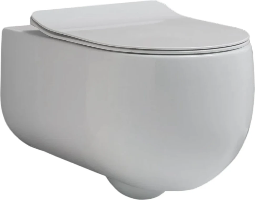 Комплект Унитаз подвесной Kerasan Flo + Крышка slim 319101 с микролифтом + Инсталляция Geberit Duofix Delta 458.149.21.1 с кнопкой смыва, хром + Звукоизоляция