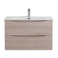 Мебель для ванной комнаты BelBagno Marino-cer-n 80 подвесная, rovere grigio