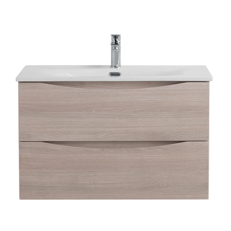 Мебель для ванной комнаты BelBagno Marino-cer-n 80 подвесная, rovere grigio
