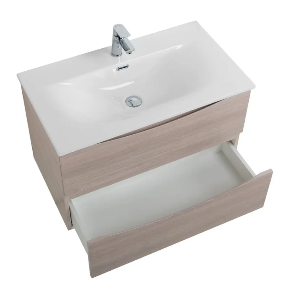 Мебель для ванной комнаты BelBagno Marino-cer-n 80 подвесная, rovere grigio