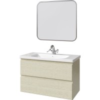 Мебель для ванной комнаты Caprigo Forte 90 подвесная, беленый дуб