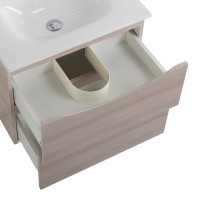 Тумба с раковиной BelBagno Marino-cer-mini 70 подвесная, rovere grigio