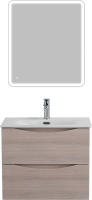 Тумба с раковиной BelBagno Marino-cer-mini 70 подвесная, rovere grigio
