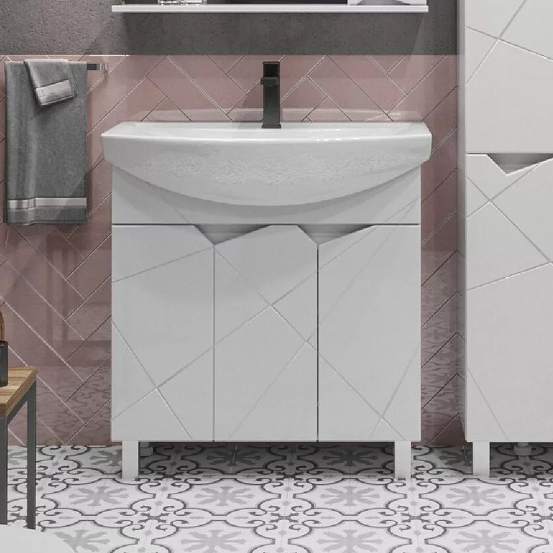 Мебель для ванной комнаты SanStar Каскад 80 белая