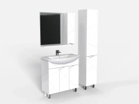 Мебель для ванной комнаты SanStar Каскад 80 белая Мебель для ванной комнаты SanStar Каскад 80 белая