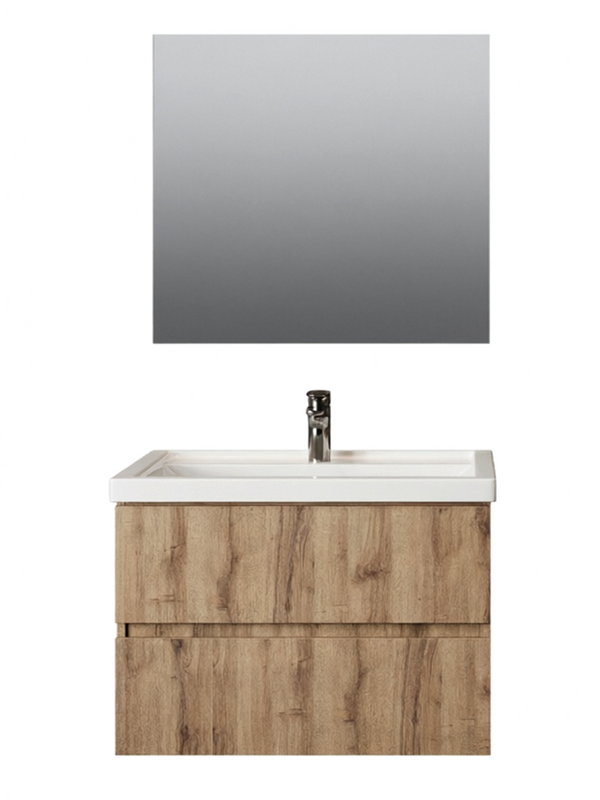 Мебель для ванной комнаты Onika Дарон 80 дуб крафт золотой