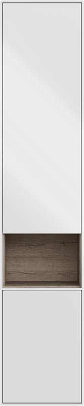 Шкаф пенал для ванной KERAMA MARAZZI Plaza Modern 170 белый глянцевый