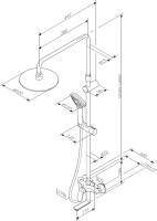 Душевая стойка AM.PM Sunny F0785C922 черный