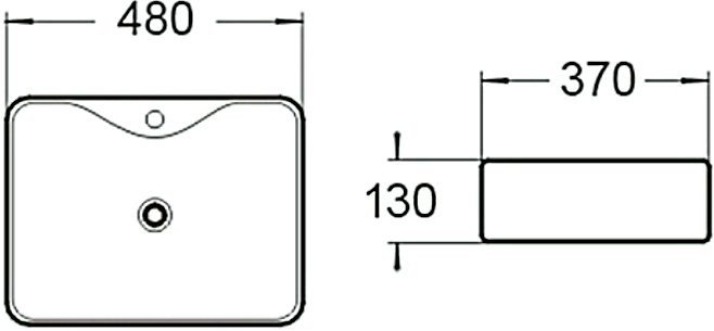 Накладная раковина SantiLine SL-1011