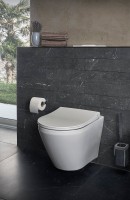 Комплект Унитаз подвесной VitrA Integra Round 7041B003-0075 + Крышка + Инсталляция Geberit Duofix Delta 458.163.21.1 с кнопкой смыва, хром + Звукоизоляция