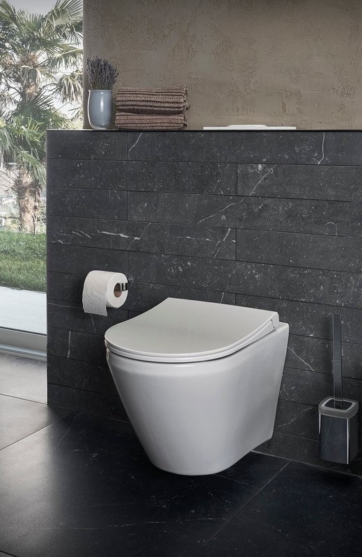 Комплект Унитаз подвесной VitrA Integra Round 7041B003-0075 + Крышка + Инсталляция Geberit Duofix Delta 458.163.21.1 с кнопкой смыва, хром + Звукоизоляция