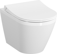 Комплект Унитаз подвесной VitrA Integra Round 7041B003-0075 + Крышка + Инсталляция Geberit Duofix Delta 458.163.21.1 с кнопкой смыва, хром + Звукоизоляция