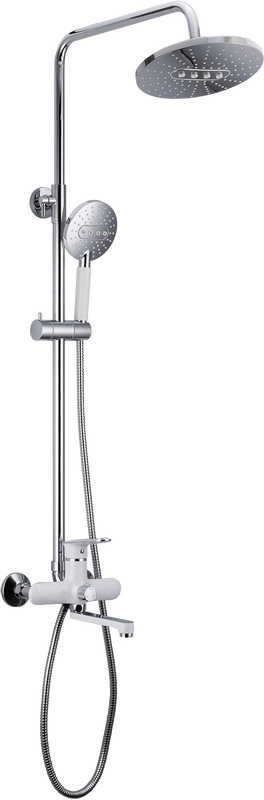 Душевая стойка Frap H49 F2449 хром, белая