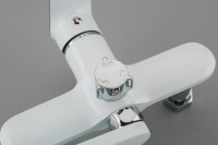 Душевая стойка Frap H49 F2449 хром, белая