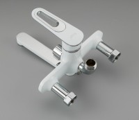 Душевая стойка Frap H49 F2449 хром, белая