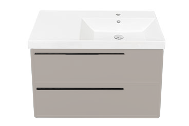 Тумба с раковиной La Fenice Elba Twin 90 подвесная, cappuccino, раковина Cubo 90 R