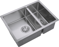 Комплект Мойка Zorg Light ZL R 580-2-440 нержавеющая сталь + Измельчитель Inox D