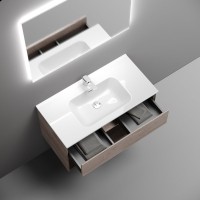 Тумба под раковину Sancos подвесная Marmi 1.0 90 Дуб галифакс натуральный MR1.090EG