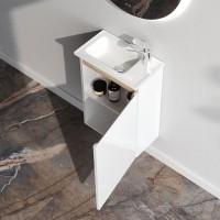 Тумба с раковиной AM.PM X-Joy 45, подвесная, белый глянец