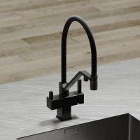 Смеситель для кухни Sancos Loro SC4007MB с гибким изливом, матовый черный