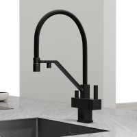 Смеситель для кухни Sancos Loro SC4007MB с гибким изливом, матовый черный