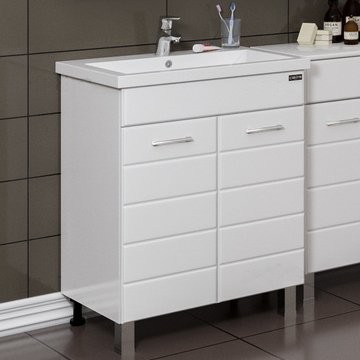 Тумба под раковину СаНта Омега 70 напольная, 2 дверцы