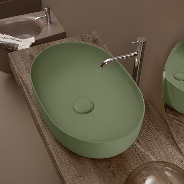 Накладная раковина Kerasan Nolita 534311*0 60x40 см, verde