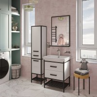 Тумба с раковиной Sanflor Норд 60 с раковиной Grand 60 Тумба с раковиной Sanflor Норд 60 с раковиной Grand 60