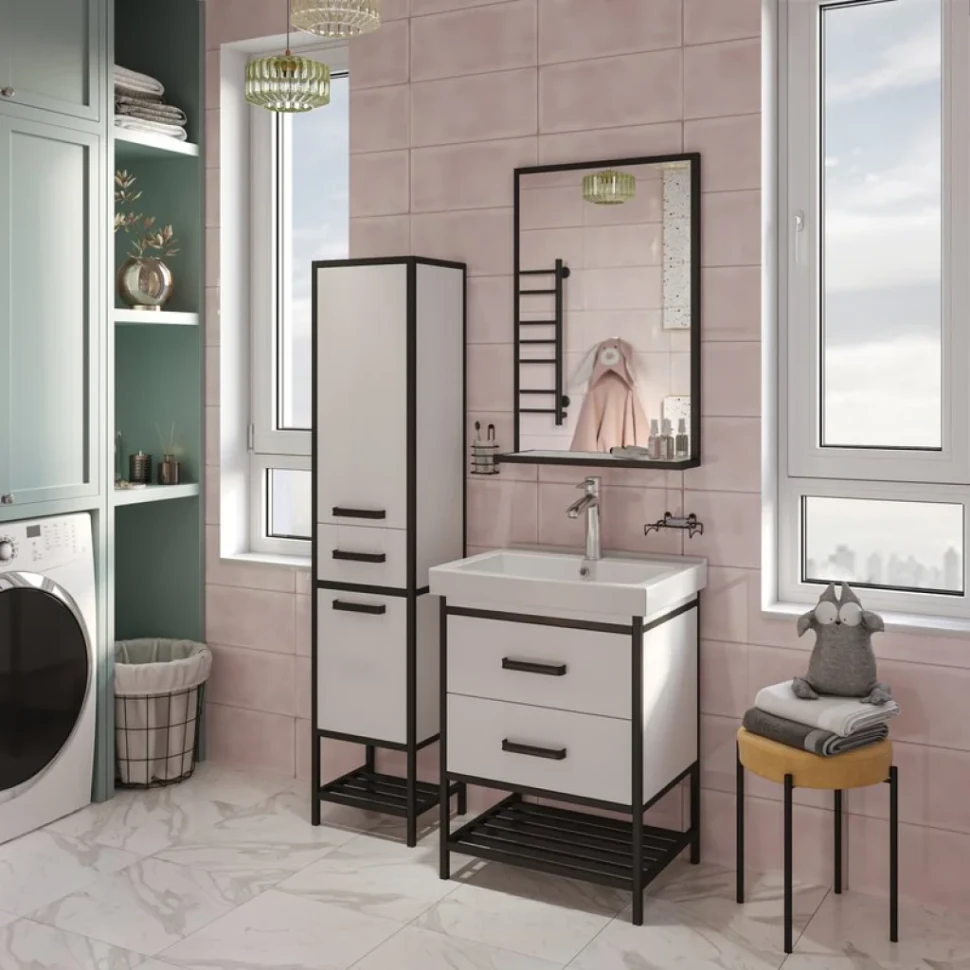 Тумба с раковиной Sanflor Норд 60 с раковиной Grand 60
