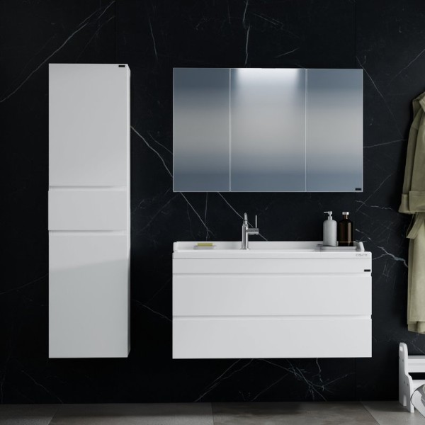 Мебель для ванной комнаты СаНта Марс 100 подвесная, с ящиками