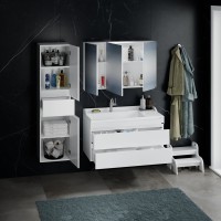 Мебель для ванной комнаты СаНта Марс 100 подвесная, с ящиками