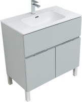 Мебель для ванной комнаты Aquanet Алвита 80 напольная, серая
